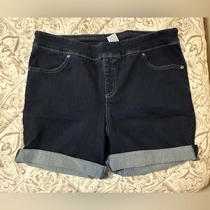 Terra & Sky Dark Blue Jean Shorts